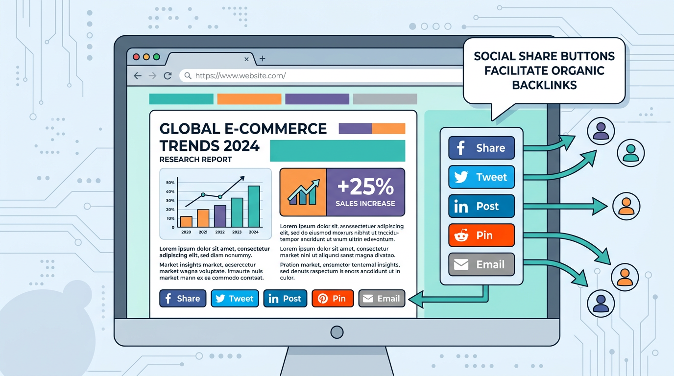 How Social Share Buttons Turn Linkable Assets Into Viral Link Magnets