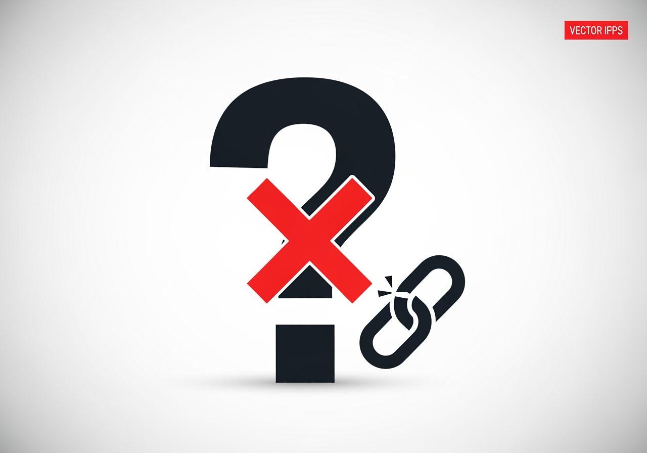 When Not To Create Linkable Assets 2 A Large, Stylized Question Mark Icon With A Red 'X' Overlaid, Next To A Smaller Icon Of A Broken Chain Link. — Tl;Dr — On A C